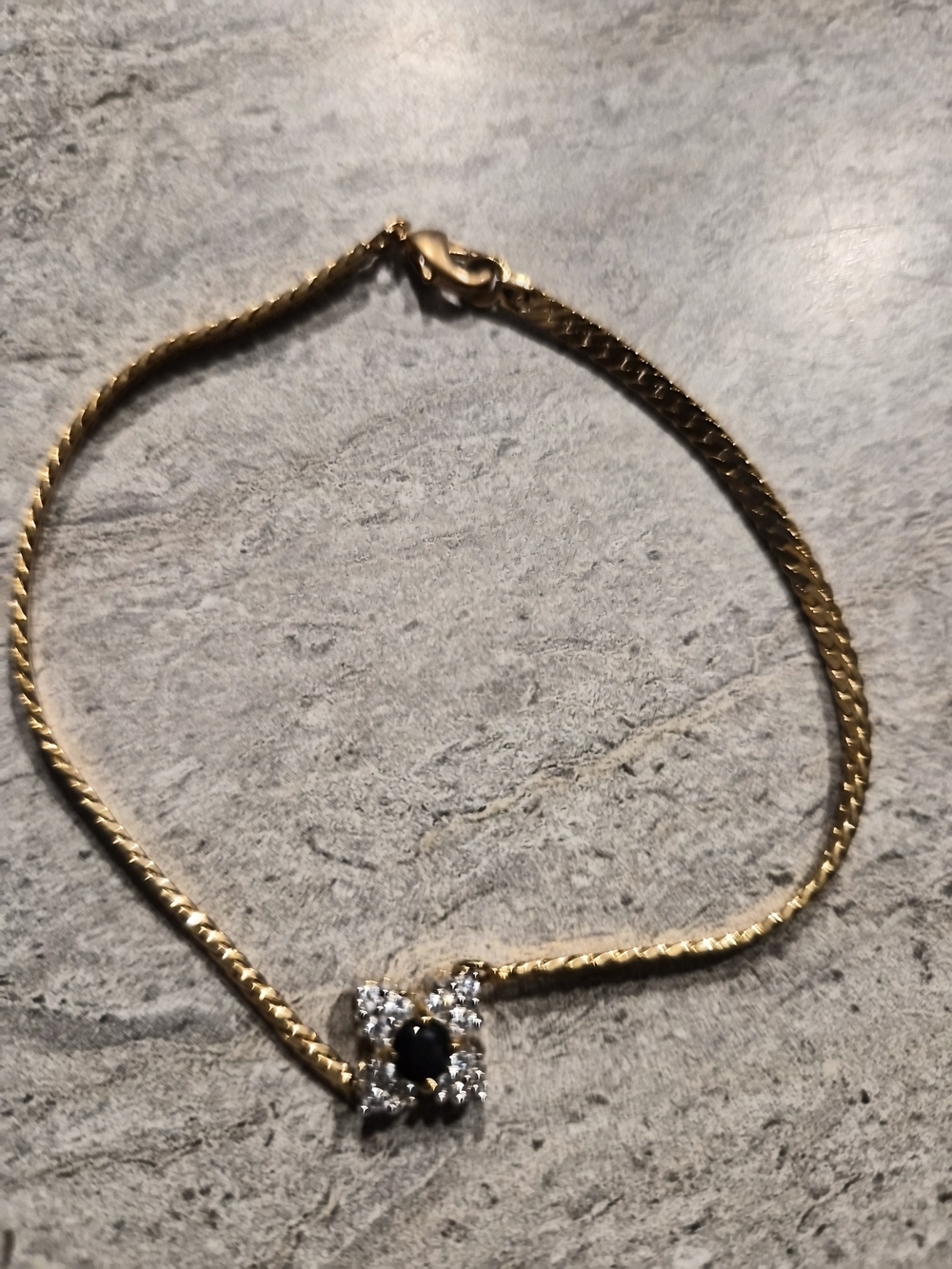 Gold Chain Bracelet Vintage Unsigned